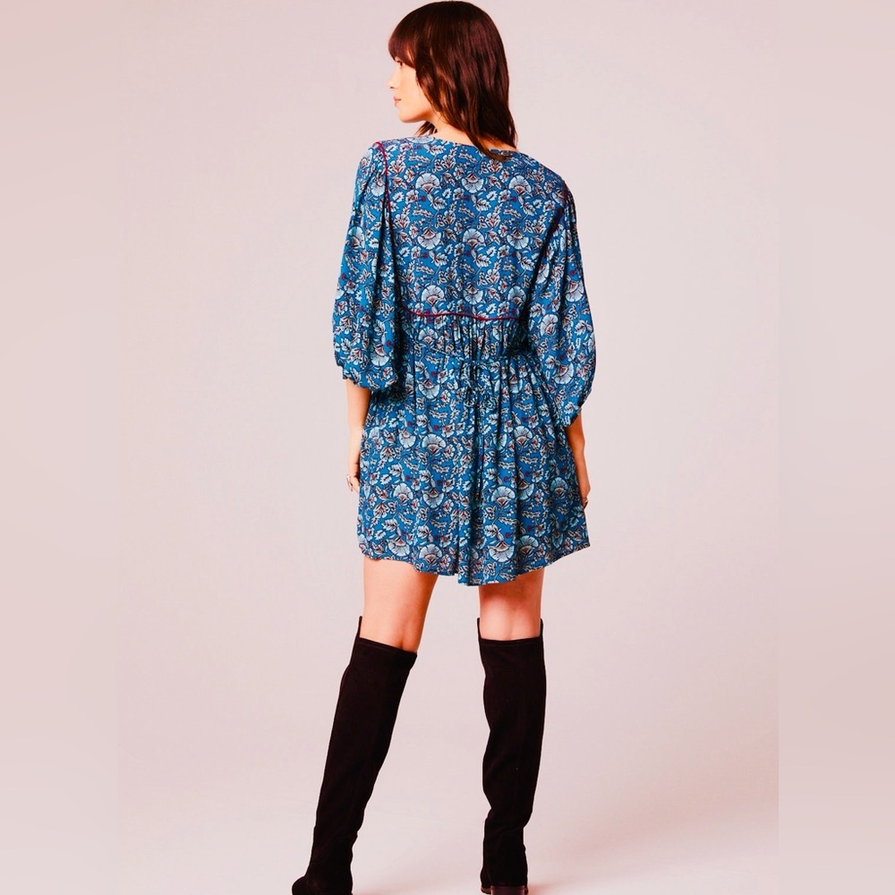 Free People Blue Floral Dress - Picture 2 of 3
